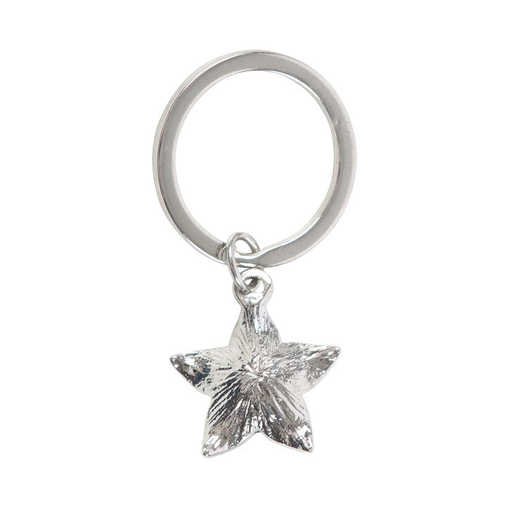 Deadly Nightshade Keyring with Black Obsidian